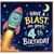 4th Birthday Card, Have a Blast Rocket Space Birthday Card