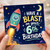 6th Birthday Card, Have a Blast Space Rocket Card