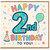 2nd Birthday Card, Happy 2nd Birthday To You Card