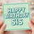 Happy Birthday Sis Card - Cute Pastel Sprinkles Design, Bold Typography Sister Birthday Card