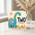 2nd Birthday Card, Cute Dinosaur Two Today Card