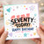 70th Birthday Card, Seventy Today Happy Birthday Card