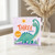 3rd Birthday Card, Cute Dinosaur Three Today Card
