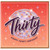 30th Birthday Card, Retro Disco Ball Happy Thirty Birthday Card