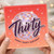 30th Birthday Card, Retro Disco Ball Happy Thirty Birthday Card