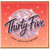 35th Birthday Card, Retro Disco Ball Thirty - Five Birthday Card
