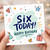 6th Birthday Card, Six Today Happy Birthday Card