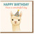 Cute Llama Birthday Card - Happy Birthday, Have a Wonderful Day - Party Hat Alpaca Illustration - Fun Animal Design for Him, Her, Kids, Teens and Adults