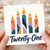 21st Birthday Card, Twenty - One Candles Design