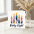 48th Birthday Card, Colourful Candles Forty - Eight Birthday Card