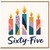 65th Birthday Card, Sixty - Five Candles Design