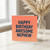 Happy Birthday Awesome Nephew Card - Bold Modern Typography on Warm Orange Gradient - Nephew Birthday Card for Him