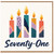71st Birthday Card, Seventy - One Candle Design