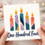 104th Birthday Card, One Hundred Four Candles