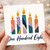 108th Birthday Card, One Hundred Eight Candles Design