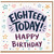 18th Birthday Card, Eighteen Today Happy Birthday Card