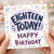 18th Birthday Card, Eighteen Today Happy Birthday Card