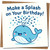 Cute Whale Birthday Card - Make a Splash on Your Birthday! 145mm x 145mm Square Greeting Card - Fun Nautical Design -, Includes Kraft Envelope