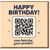 Funny Happy Birthday QR Code Card - Scan Here for Your Present - Interactive Modern Birthday Greeting