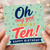 10th Birthday Card, Happy Birthday Card for Ten Year Old