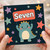 7th Birthday Card, Cute Dinosaur Seven Card