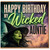 Wicked Auntie Birthday Card, Happy Birthday My Auntie Witch Card