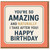 Funny Birthday Card - You're So Amazing and Naturally I Take After You - Bold Typography Design for Family or Friends