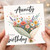 Aunty Birthday Card, Happy Birthday You're Wonderful Floral Bouquet Card