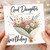 God Daughter Happy Birthday Card, Floral Bouquet Daughter Birthday Card
