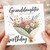 Granddaughter Birthday Card, You're Wonderful Happy Birthday Floral Bouquet Card