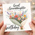 Great Granddaughter Happy Birthday Card, Floral Bouquet Card