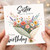 Sister Birthday Card, You're Wonderful Happy Birthday Floral Bouquet Card