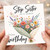 Step Sister Birthday Card, Happy Birthday Step Sister Card, Floral Sister Birthday Greeting Card