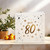 You're 80 Birthday Card, Gold Starburst Design, 145mm x 145mm Square, Milestone 80th Greeting Card, Includes Kraft Envelope
