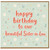 Sister - in - Law Birthday Card, Happy Birthday to Our Beautiful Sister - in - Law