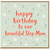Step - Mum Birthday Card, Happy Birthday to Our Beautiful Step - Mum Card