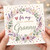Granny Birthday Card, For My Lovely Gorgeous Granny Floral Wreath Card