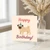 Pug Birthday Card - Cute Party Hat Dog Illustration with 'Happy Birthday!' Text - Fun Greeting for Dog Lovers