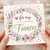 Fiancee Card, For My Lovely Gorgeous Fiancee Floral Greeting Card