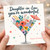 Daughter - in - Law Birthday Card, You're Wonderful Happy Birthday Floral Cocktail Glass Design