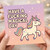 Rude Birthday Card - Unicorn Rainbow - 'Have a Fucking Magical Day' - Funny Adult Humour for Friends