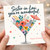 Sister - in - Law Birthday Card, You're Wonderful Happy Birthday Floral Cocktail Glass Design