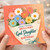 God Daughter Birthday Card, Blooming Brilliant Floral Design