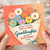 Granddaughter Birthday Card, Floral Smiling Daisy Bouquet Greeting Card