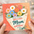 Mum Birthday Card, Floral Bouquet Best Birthday Ever Card