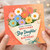 Step Daughter Birthday Card, Blooming Brilliant Floral Bouquet Design