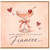 Fiancee Birthday Card, Happy Birthday to a Fabulous Fiancee Cocktail Glass Design