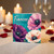 Fiancee Happy Birthday Card, Floral Birthday Card for Fiancée