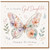 God Daughter Birthday Card, Happy Birthday Floral Butterfly Card