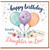 Daughter - in - Law Birthday Card, Lovely Happy Birthday Balloon Floral Design
